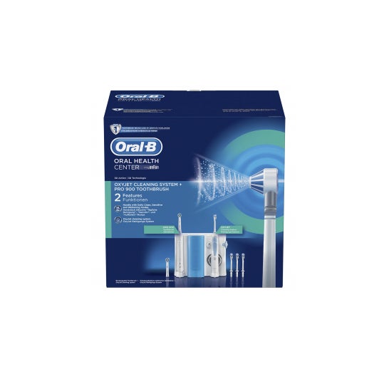 Oral-B Pack Irrigador Dentário Oxyjet + Escova Dentária Eléctrica Pro 900