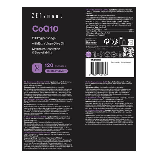 Zenement Coenzima Q10 200mg 120caps