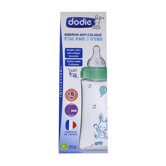 Dodie Baby Bottle Initiation 330mL Clear