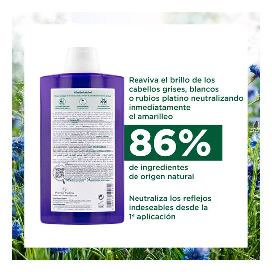 Klorane Champô Centaurea Orgânica Anti-Acelulose 400ml