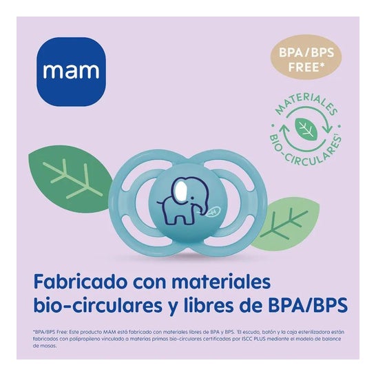 Mam Baby Chupete Silicona Mam Perfect + 6 M Azul MAM,