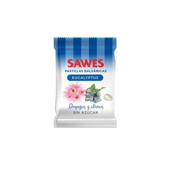 Sawes Pastilhas balsâmicas Sabor Eucalipto em saco 50g