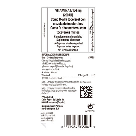 Solgar Vit E 200ui 100 Pérolas Veganas