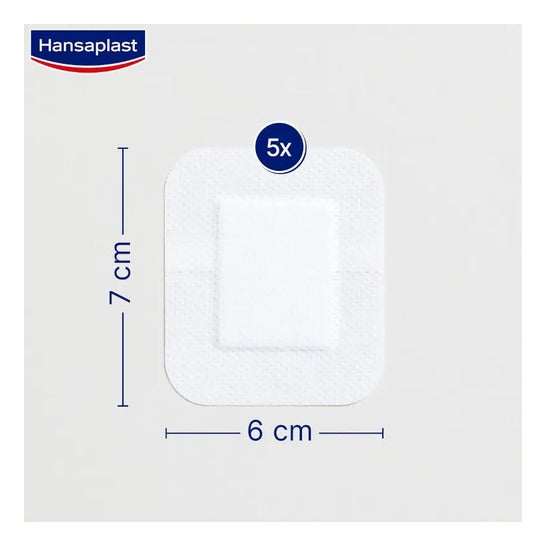 Pensos esterilizados Hansaplast Sensitive XL 6x7cm 5uds