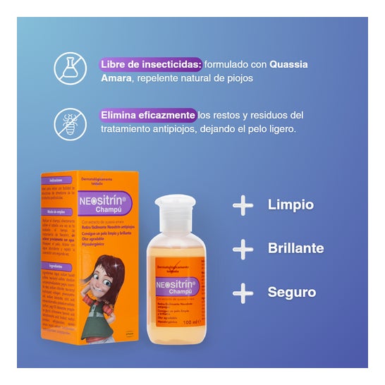 Neositrin ™ Antipiojos 100% spray 60ml + xampu 100ml