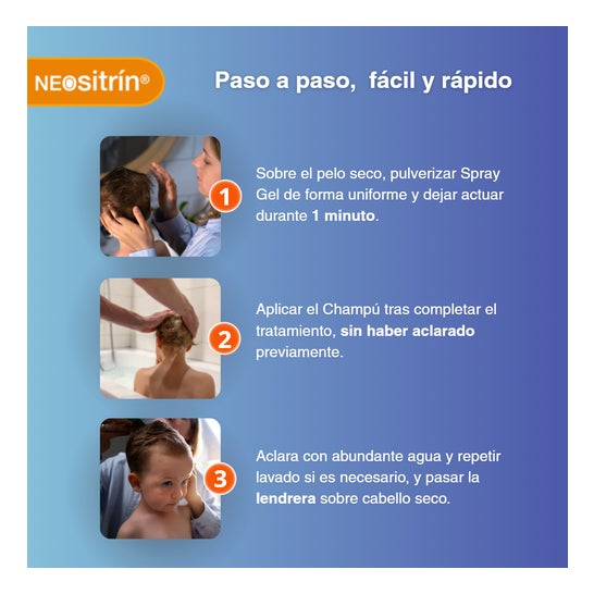Neositrin ™ Antipiojos 100% spray 60ml + xampu 100ml