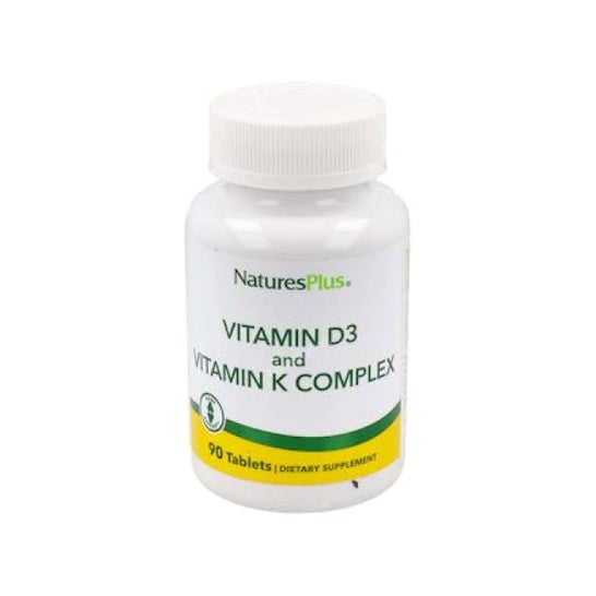 NaturesPlus Vitamina D3 Vitamina K Complex 90 comprimidos