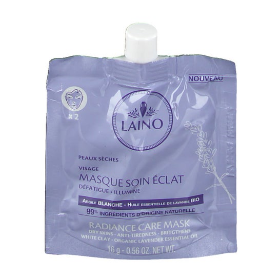 LAINO Clarifying Care Mask | 16 gramas branco Sahet argila