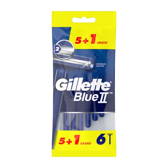Gillette Blue II deixa 5uds + 1ud grátis