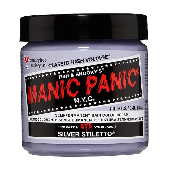 Manic Panic Clássico Semi-Permanente Colorido Silver Stiletto 118ml