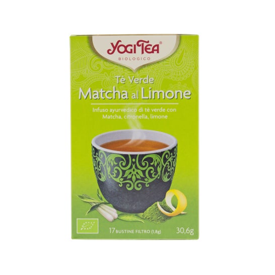 Yogi Tea Matcha Lemon chá verde 17 saquetas