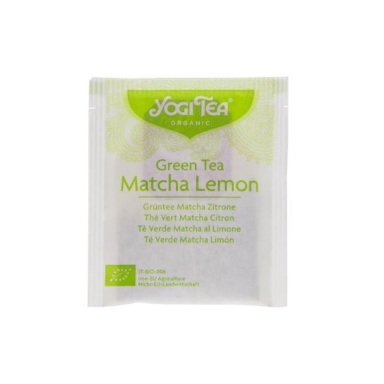 Yogi Tea Matcha Lemon chá verde 17 saquetas