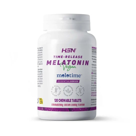 HSN Melatonina Masticable Liberación Secuencial 4,2mg Melotime™ 120 Tabletas Masticables