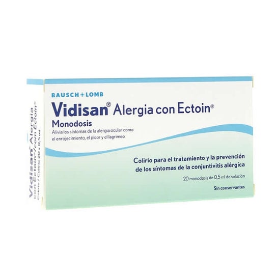 Alergia Vidisan com Ectoin 20x0.5ml