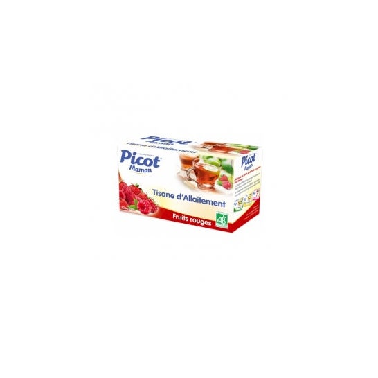 Picot Picot Picot Picot Mamãe Picot Picot Amamentação Chá de ervas Frutas vermelhas 20 saquetas