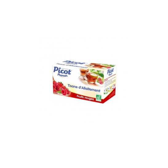 Picot Picot Picot Picot Mamãe Picot Picot Amamentação Chá de ervas Frutas vermelhas 20 saquetas