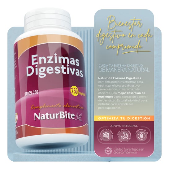 Enzimas Digestivas Naturbite 250comp