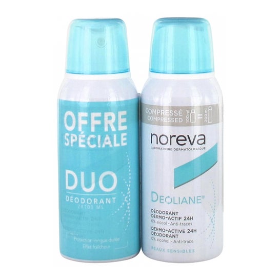 Noreva Deoliane Desodorizante Spray 24h 2x100ml