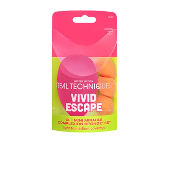 Real Techniques Vivid Escape Complexion Conjunto de Esponjas 4 un.