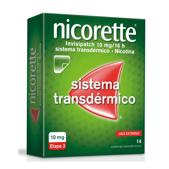 Nicorette Invisipatch Nicotina 10mg/16h Adesivo Transdérmico 14 Unidades
