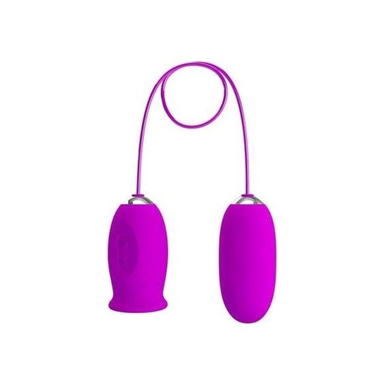 Pretty Love Daisy Dual Egg Vibrador Recarregável Roxo 1 Unidade