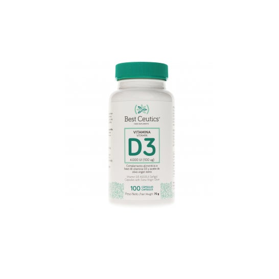Bestceutics Vitamina D3 4000Ui 100 Cápsulas