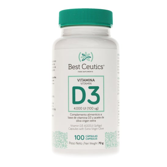 Bestceutics Vitamina D3 4000Ui 100 Cápsulas