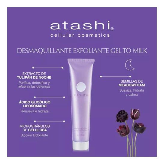 Atashi® Gel To Milk Make-up Remover 75ml Atashi® Gel To Milk Make-up Remover 75ml