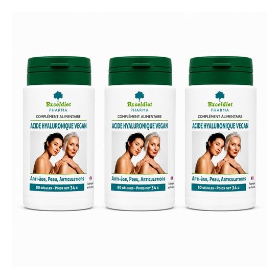 Exceldiet Pharma Ácido Hialurônico Vegano 240 Cápsulas