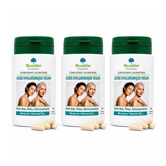 Exceldiet Pharma Ácido Hialurônico Vegano 240 Cápsulas