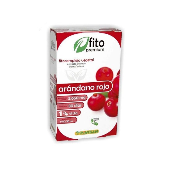 Fito Premium - Mirtilo Vermelho - Pinisan - 30 Cápsulas
