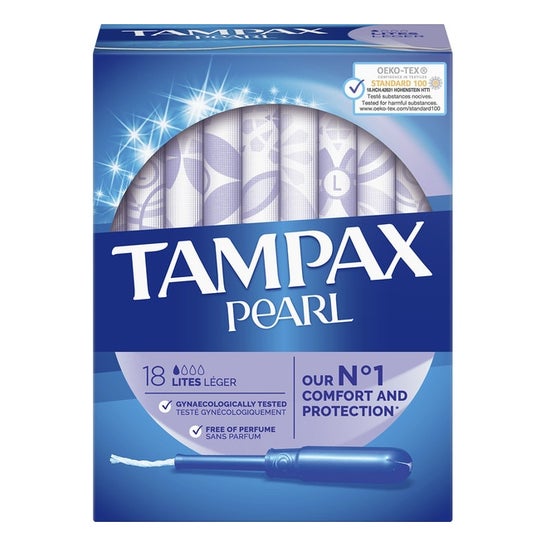 Tampax Pearl tampão lites 18uds