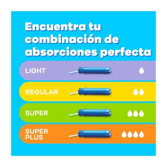 Tampax Pearl tampão lites 18uds Tampax Pearl tampão lites 18uds