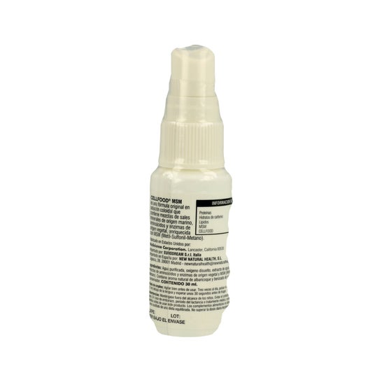 Spray de MSM para alimentos celulares 30ml