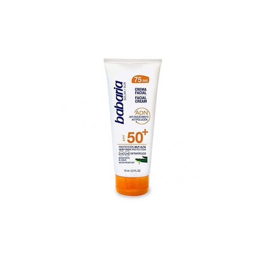 Babaria Aloe Aloe e Creme Solar Facial Spf50+ 75Ml