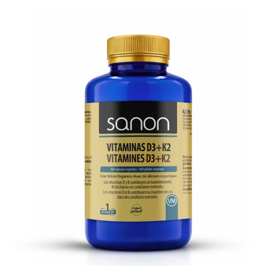 Sanon Vitaminas D3+K2 360 cápsulas