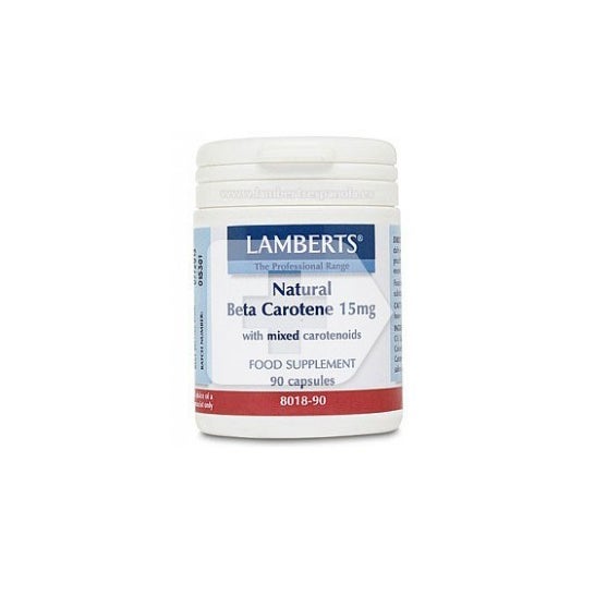 Lamberts Beta Carotene Natural 15mg 90 cápsulas.