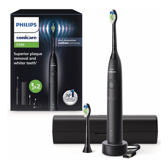 Philips Sonicare 5300 Escova de Dentes Elétrica Preta 1 unid.