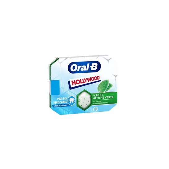 Oral-B Hollywood Chewing-Gum No Sugar Hortelã 10 Unidades