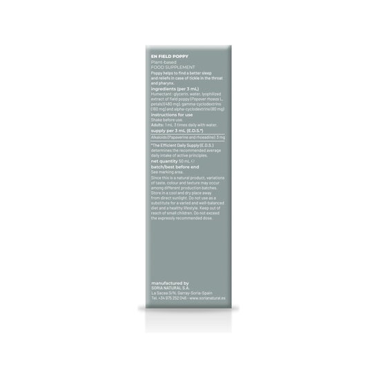 Extracto Amapola 50ml Xxi Soria Natural