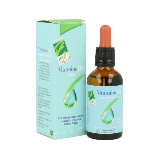 100% Natural Vitamina D3 50ml líquido