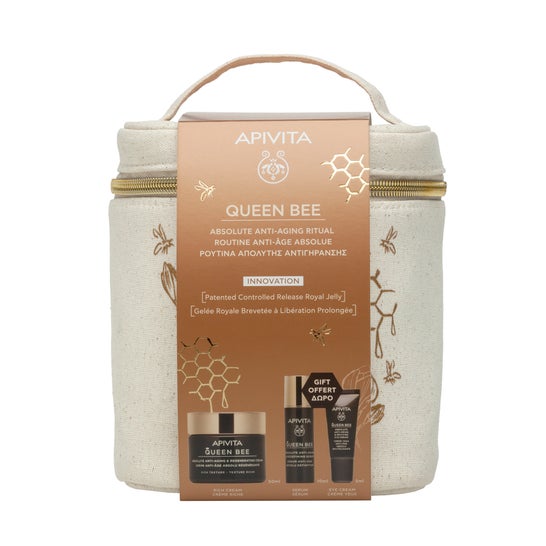 Apivita Pack Queen Bee Crema Rica + Sérum 10Ml + Contorno 5Ml