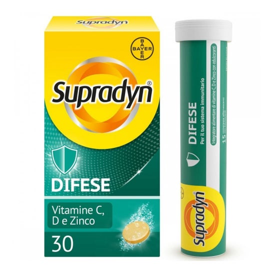 Supradyn Defensas Efervescentes Vitamina C,D e Zinco 30comp Supradyn Defensas Efervescentes Vitamina C,D e Zinco 30comp