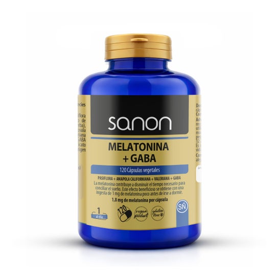 Sanon Melatonina + Gaba 120 cápsulas vegetais