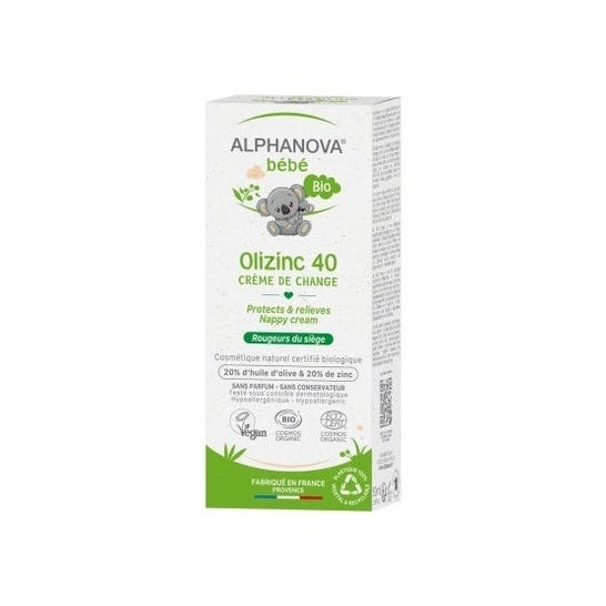 Alphanova Creme de Mudança de Fraldas Alphanova Baby Olizinc 50g