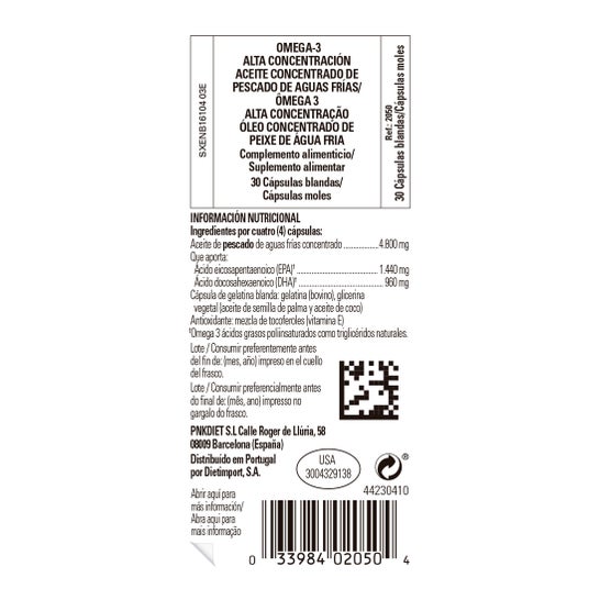 Solgar Omega 3 Alta Concentração 30 Cápsulas