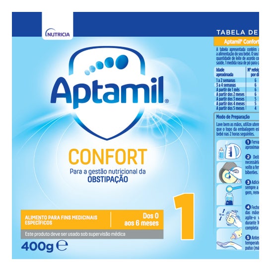 Aptamil Confort 1 Leite para Lactentes Obstipação 400g