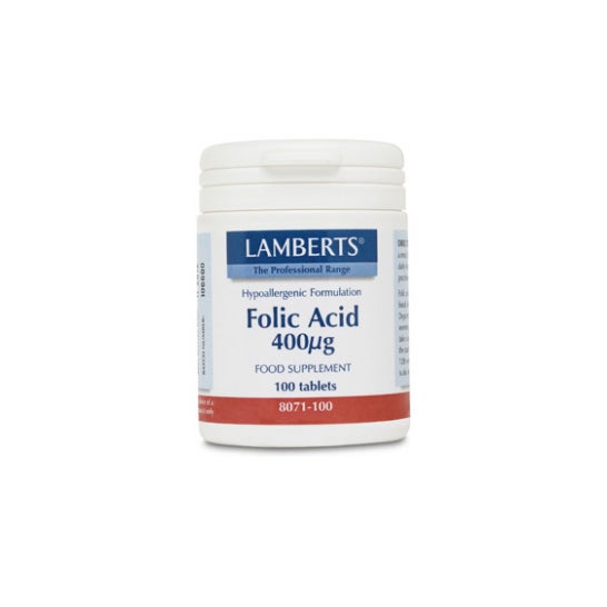 Lamberts ácido fólico 400g 100 comprimidos