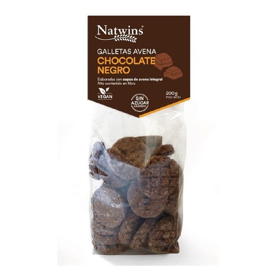 Natwins Galletas de Avena Chocolate Negro Bio 200g