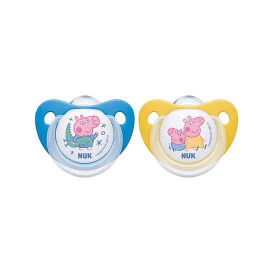 Nuk Peppa Pig Silicone Soother 18-36 Meses 2 peças